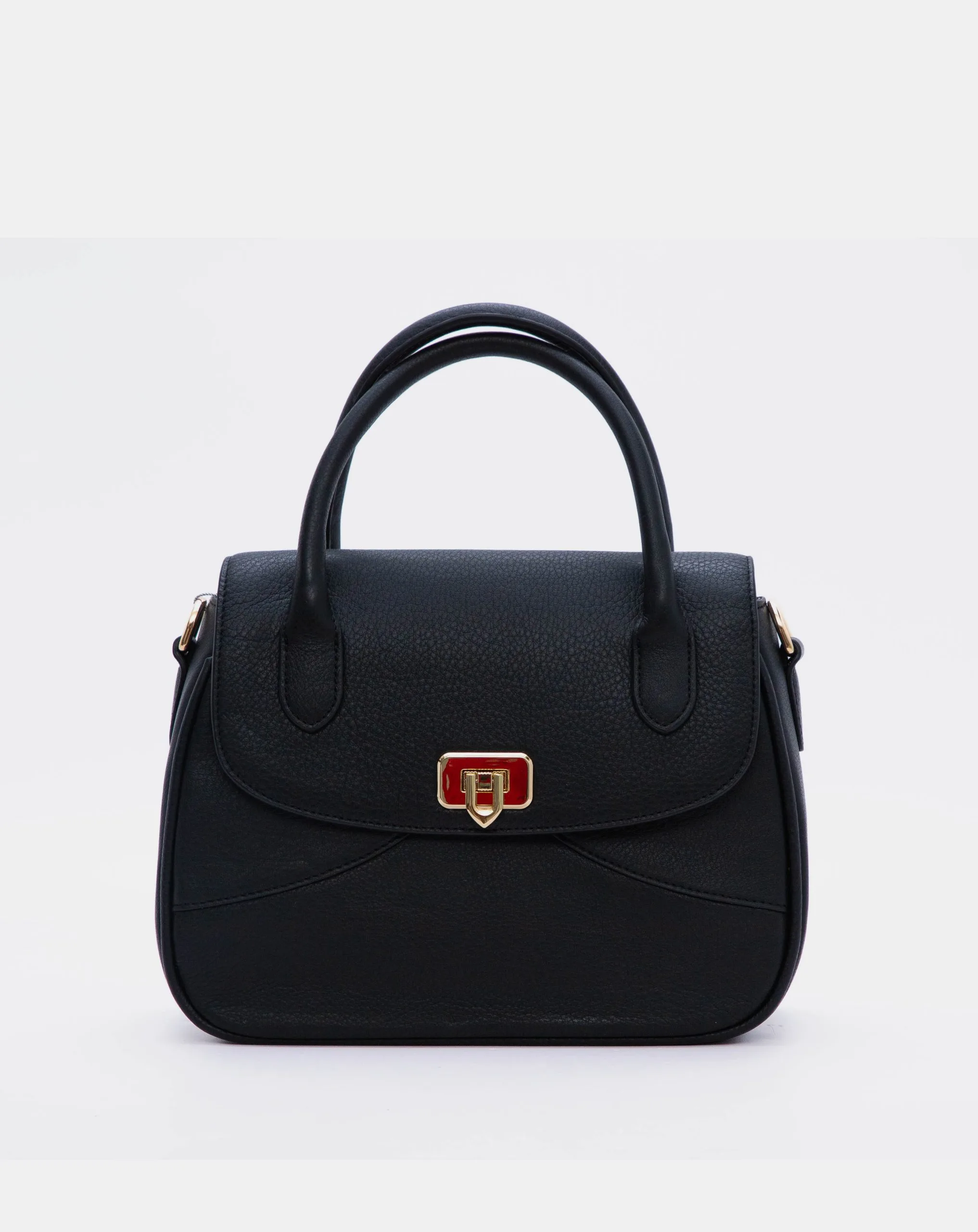 Trapezoid Leather Handbag 9TNBH171 - Ảnh 11