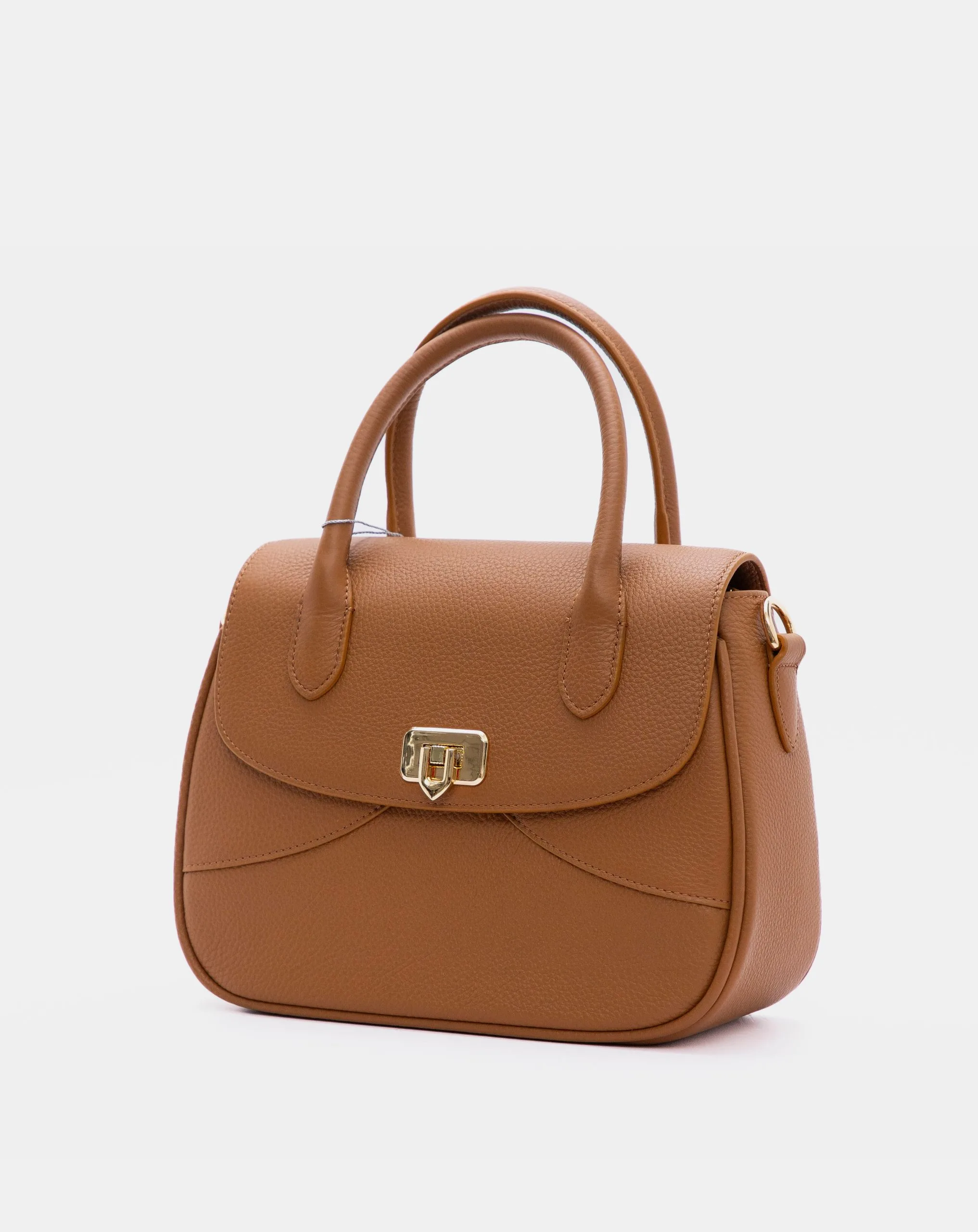 Trapezoid Leather Handbag 9TNBH171 - Ảnh 2