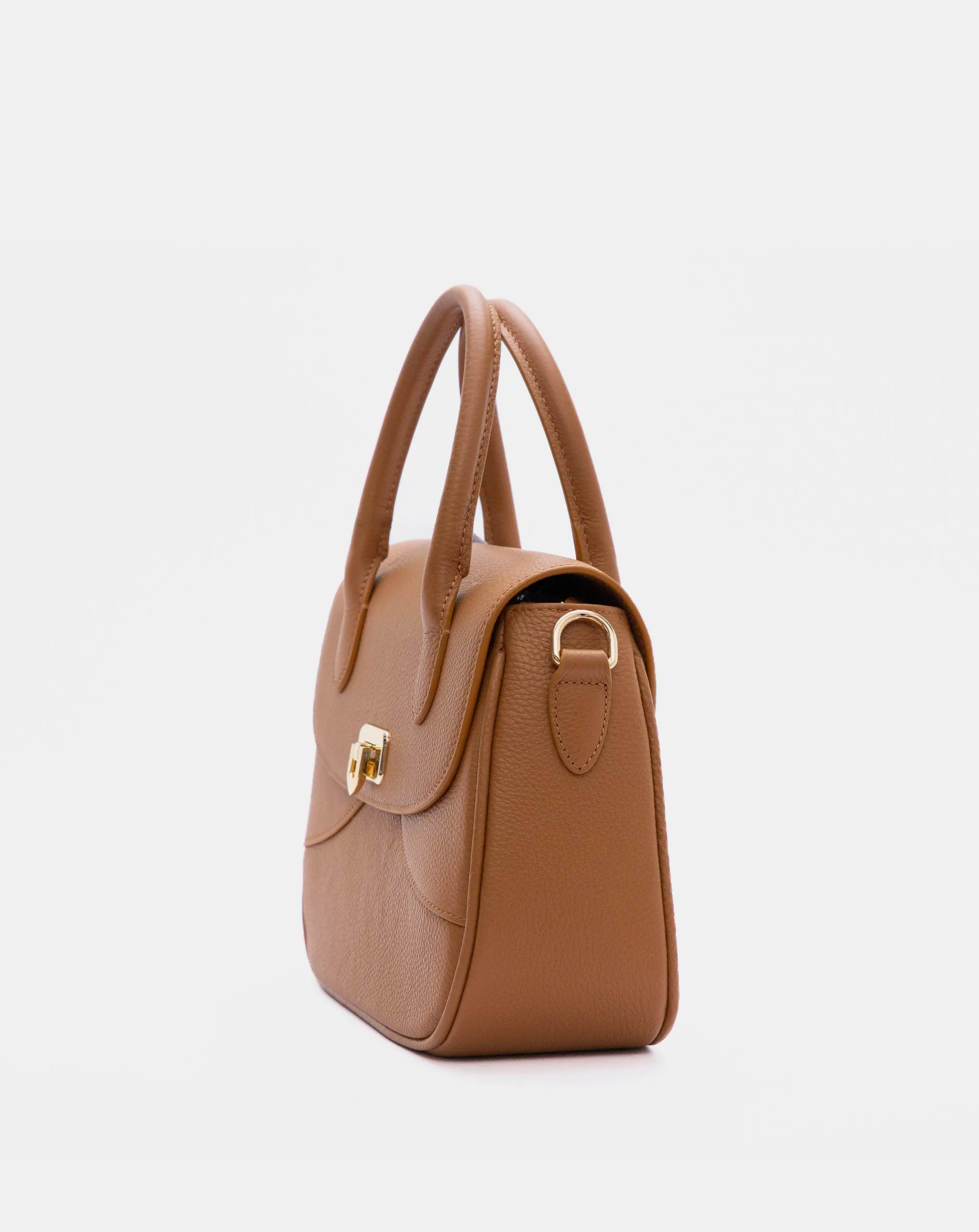 Trapezoid Leather Handbag 9TNBH171 - Ảnh 4