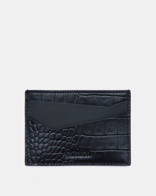 Croc-Embossed Card Holder 7VNDB92